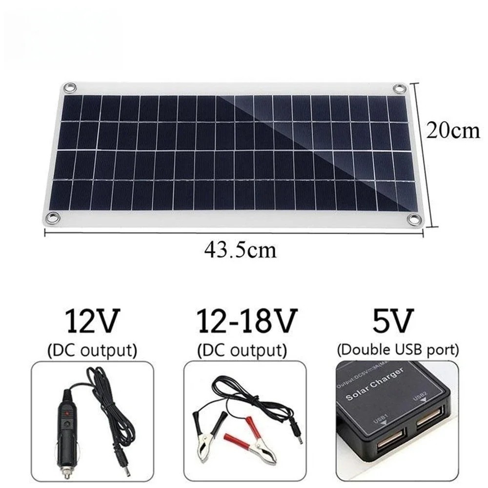 1000W Solar Panel 12V Solar Cell 10A-100A Controller Solar Plate Kit For Home