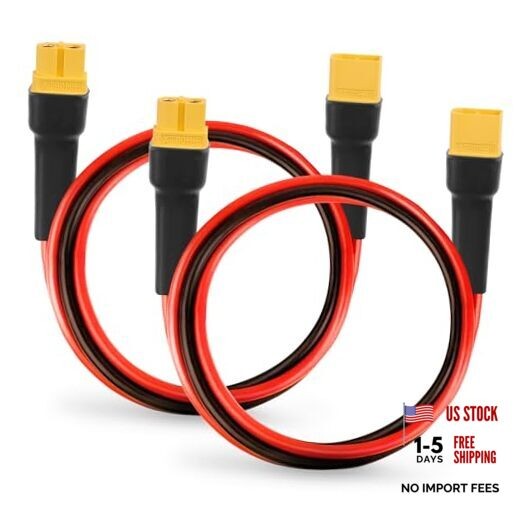 10AWGPCS XT60 Extension Cable 3 5 10 1505 30 35 40 50 75 100FT XT60 2FT 2