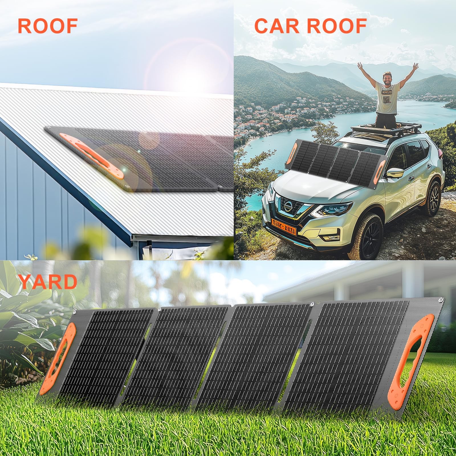 GREENOE 100 Watt Foldable Solar Panel, High Efficiency Solar Panels Portable …