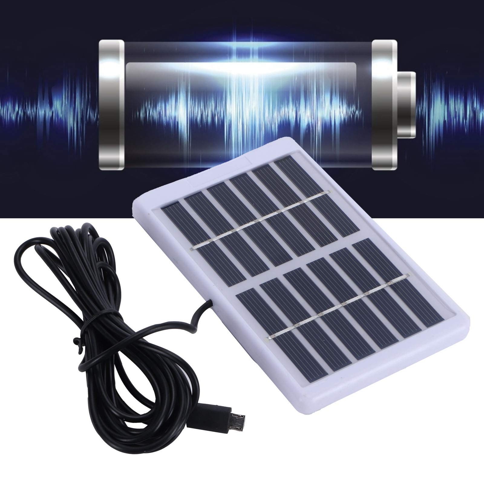 1.2W 6V Polycrystalline Silicon Solar Charging Board, USB Solar Panel, Portab…
