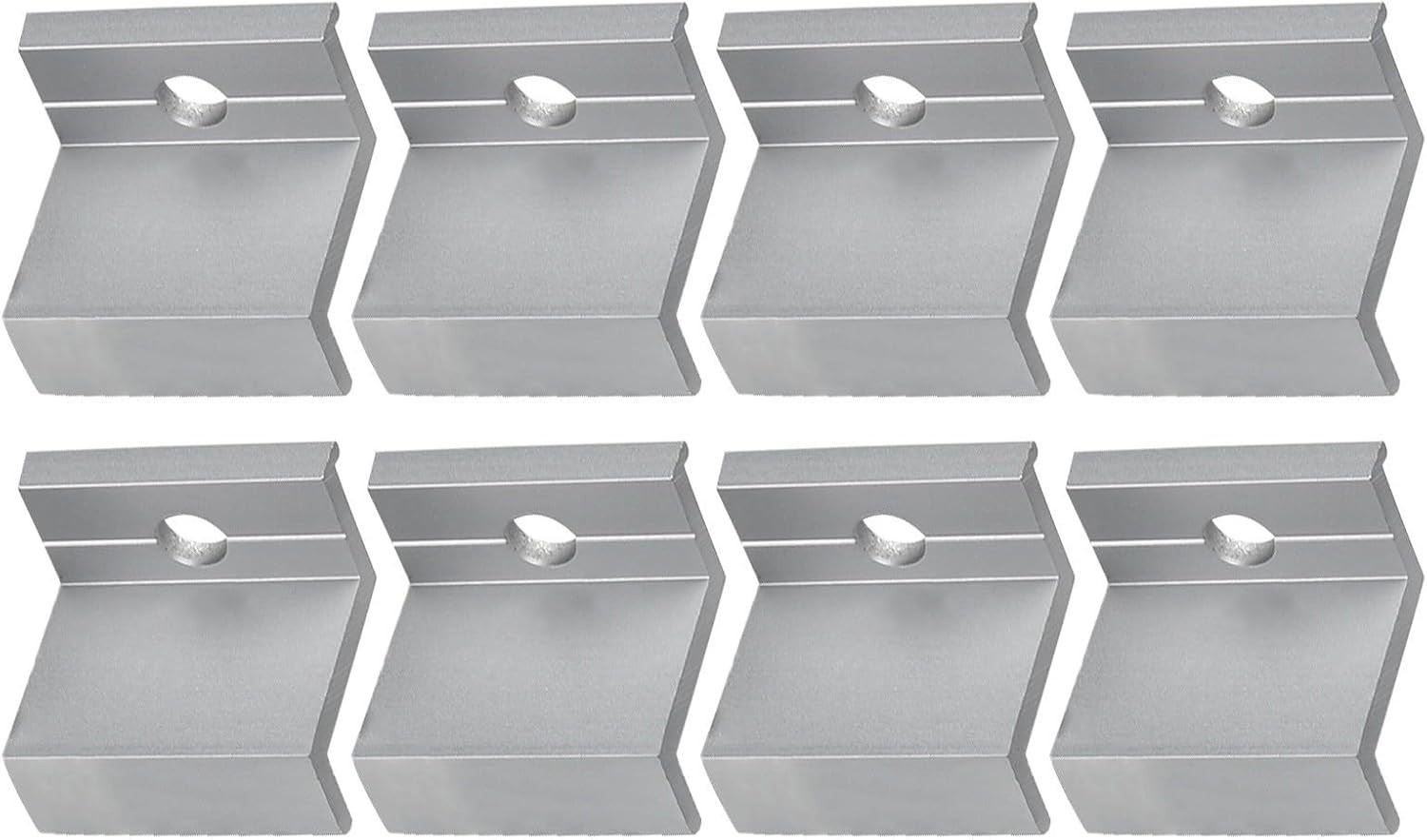 10 Pcs Aluminum Solar Panel End Clamps Mounting Hardware Kit PV Module Frame …