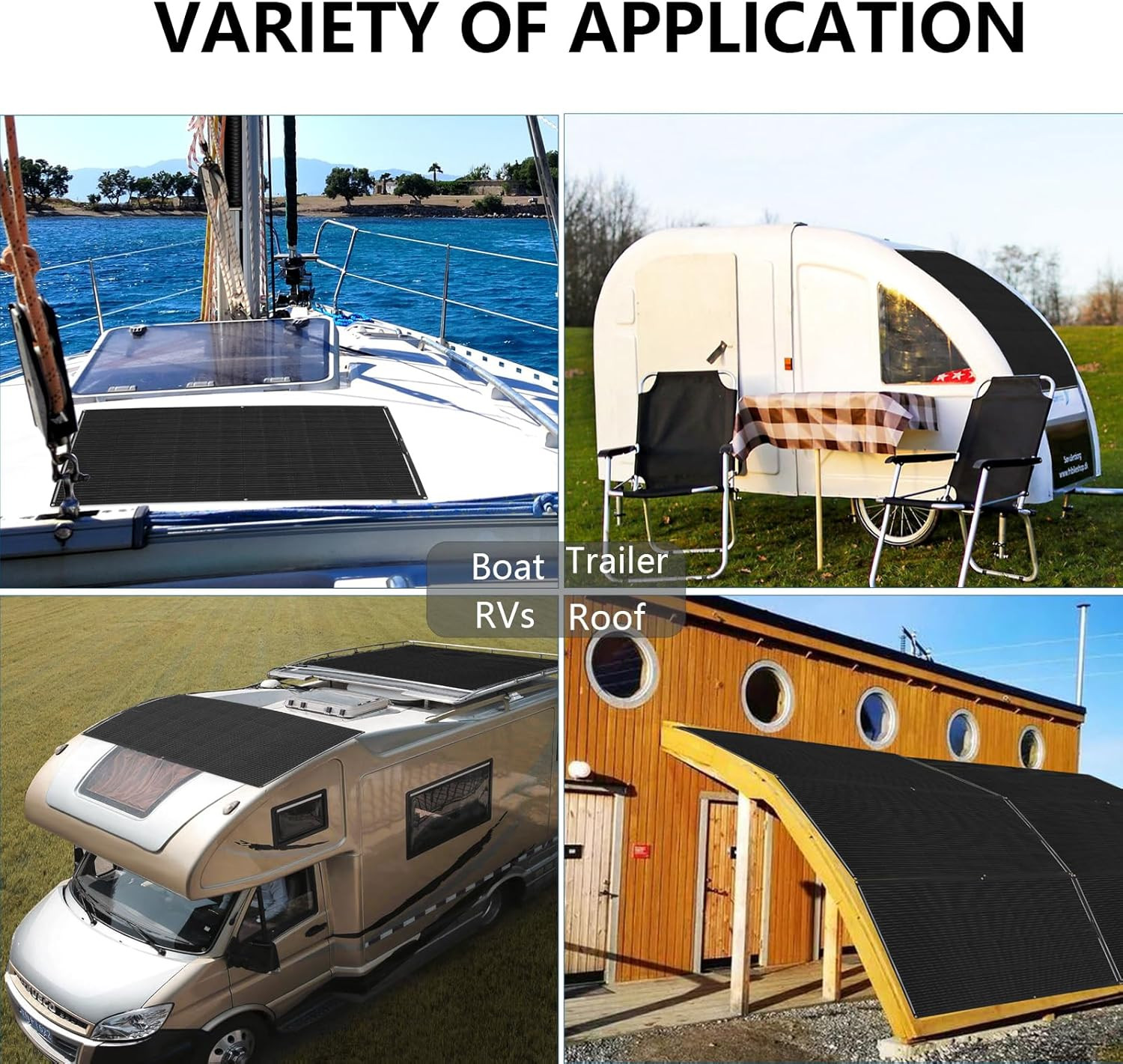 XINPUGUANG Flexible Solar Panel 200 Watts Monocrystalline Fiberglass Solar Modul