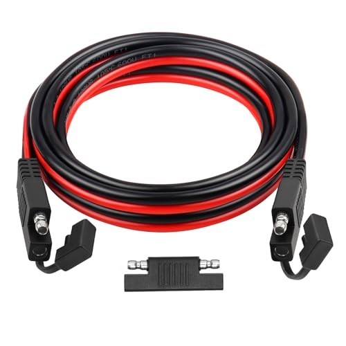 SAE Extension Cable 6FT 10AWG Tinned Copper Wire for Solar Battery RV Marine