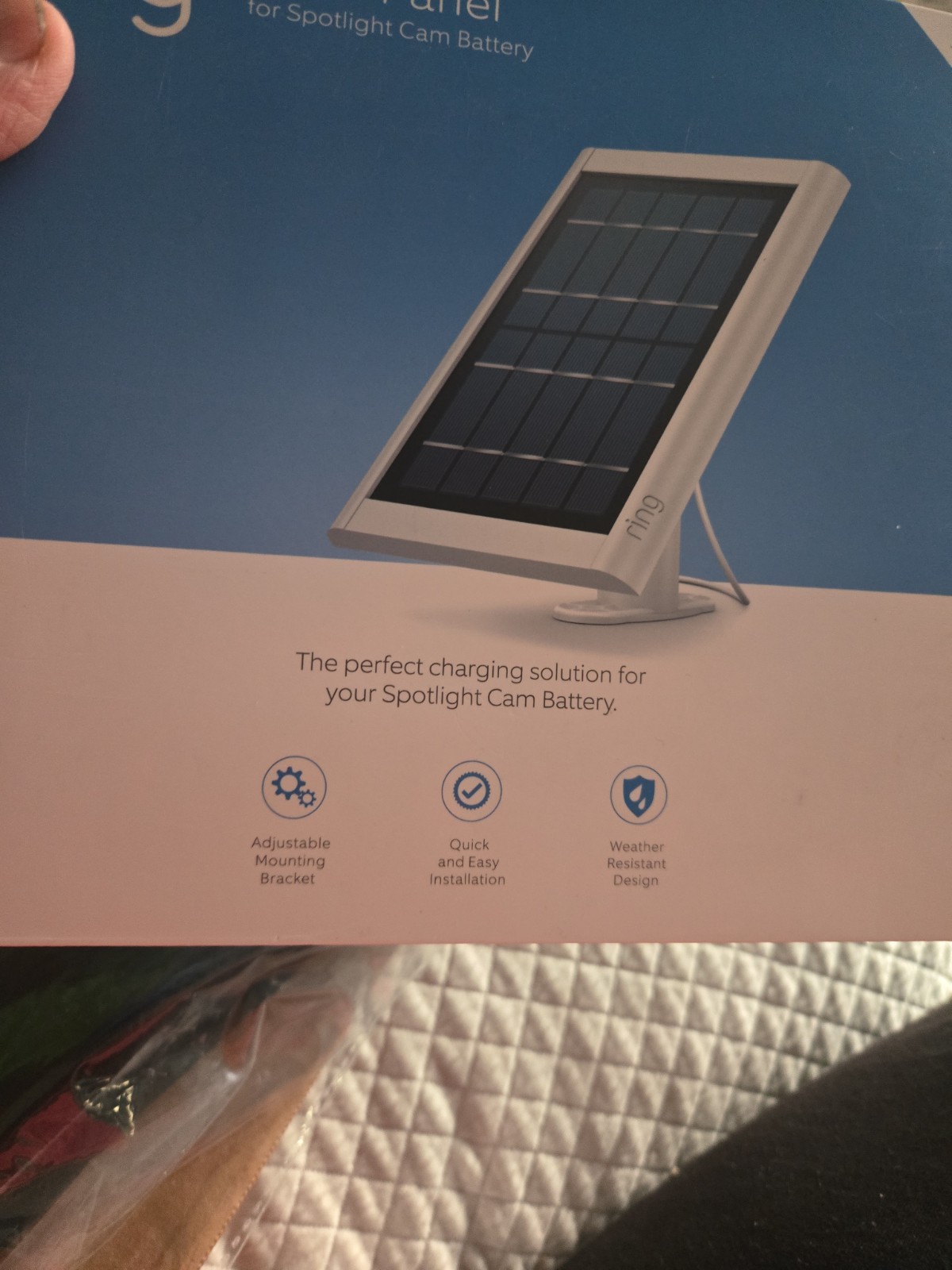 Ring Solar Panel White – Solar Power Source Ring Solar Panel NIB