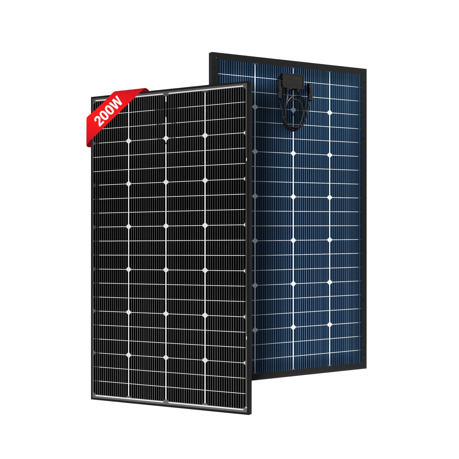 JJN Bifacial 200 Watt Solar Panel 16BB N-Type Monocrystalline Solar Panels Hi…