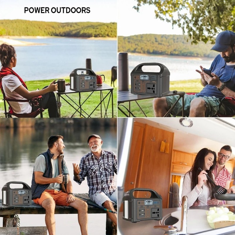 100W Portable Power Station 24000mAh Solar Generator 110V/220V AC USB Camping US