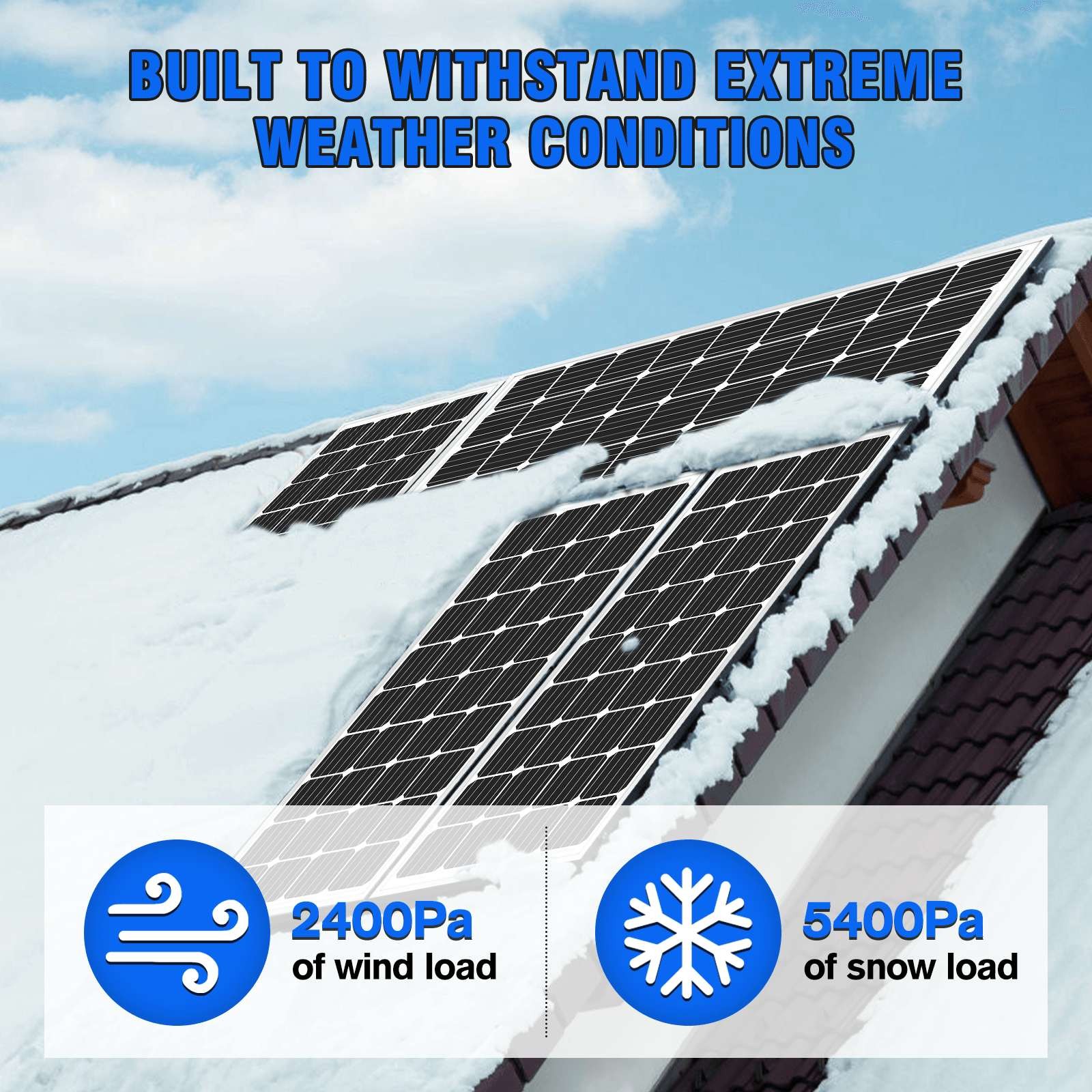 NEW 200W Watt Mono Solar Panel 12V Battery Charger Home Boat RV Off Grid US
