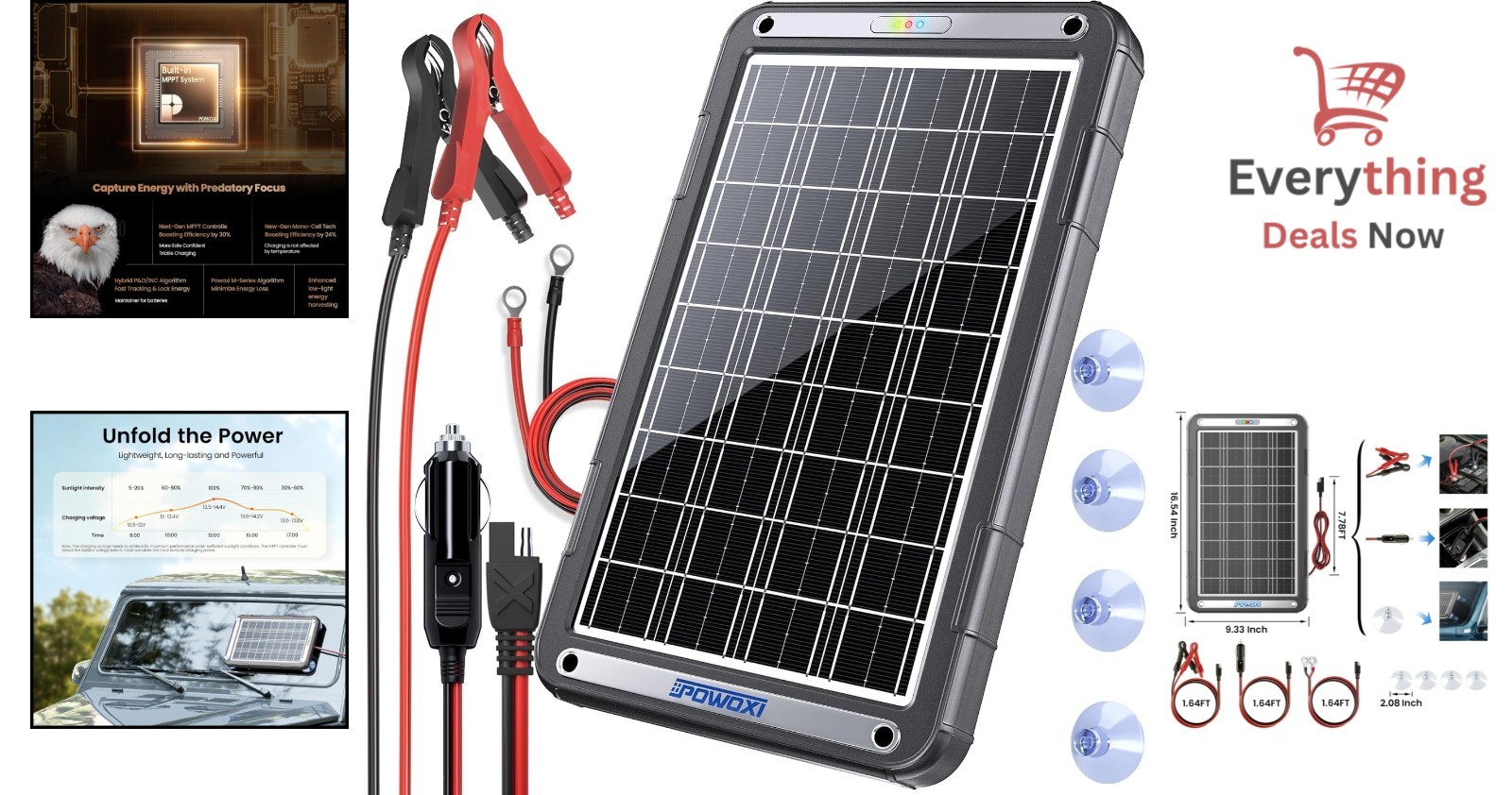 12V MPPT Solar Charger: Efficient Power Source for Any Vehicle, Waterproof