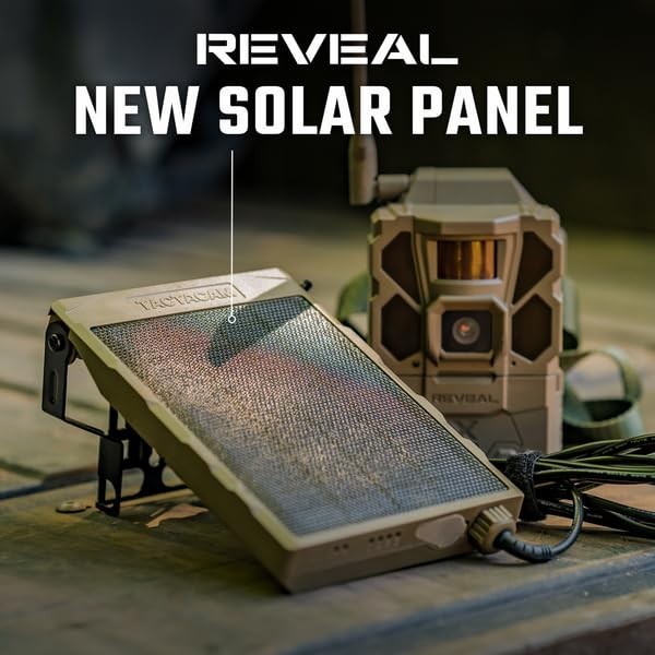 Solar Panel for Cellular Trail Cameras 12V Charger Lithium Battery Included