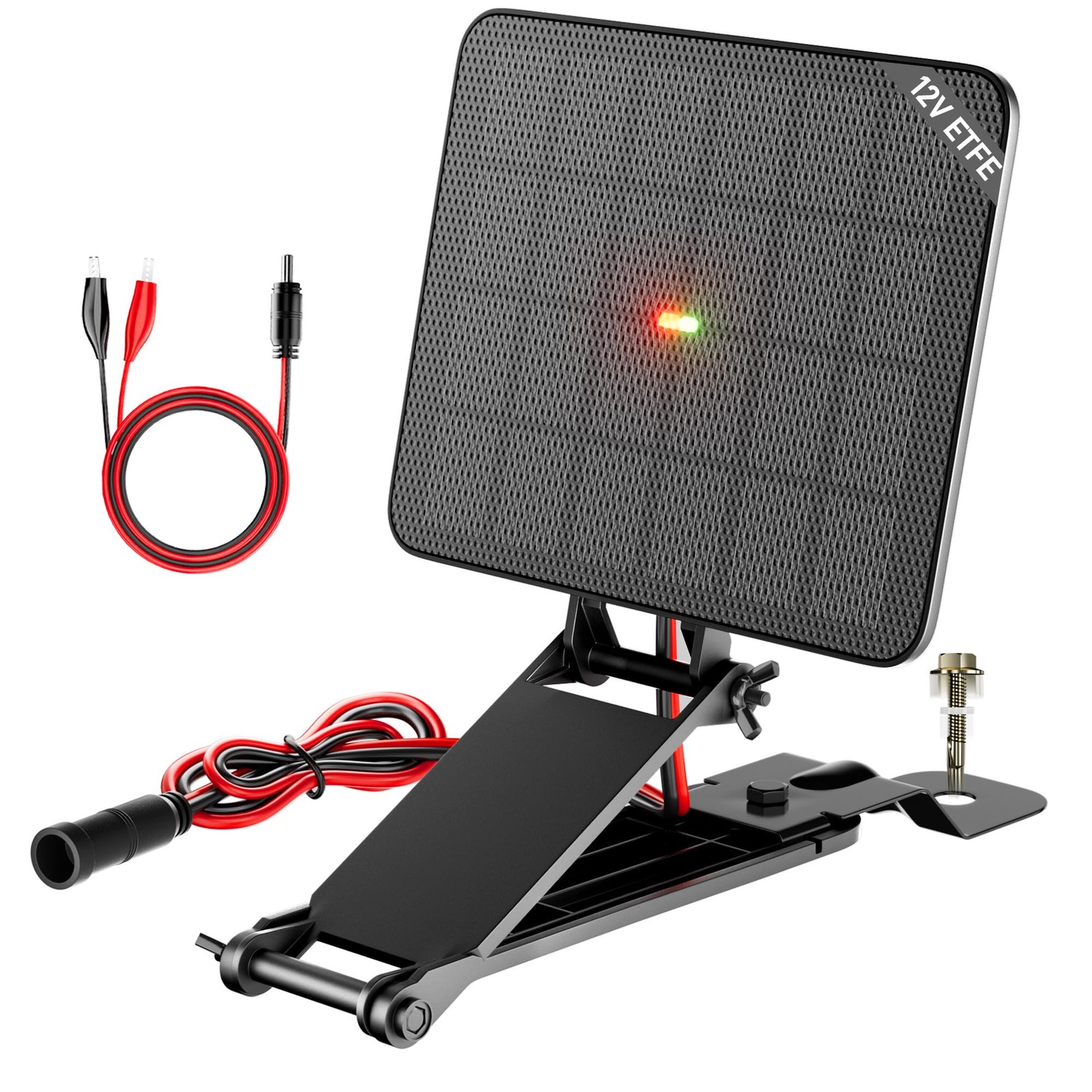 SUNAPEX 12V Deer Feeder Solar Panel 2.4W ETFE Monocrystalline Solar Trickle C…