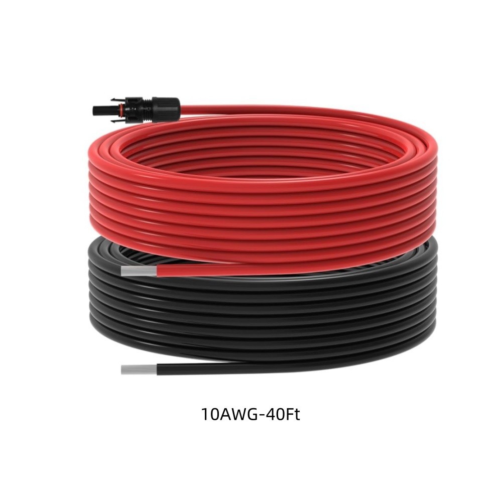 10 AWG Solar Extension Cable 10 Gauge 40 Feet Solar Wire for RV Boat Hom