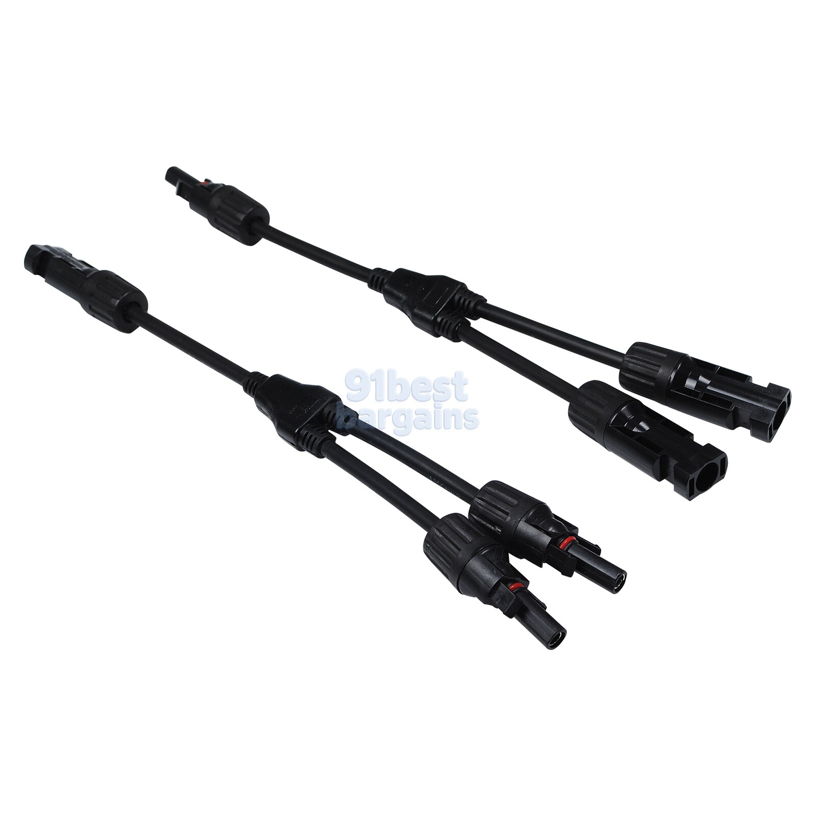 Solar Panel Y Branch Cable Connection Waterproof Adapter Connector Extension