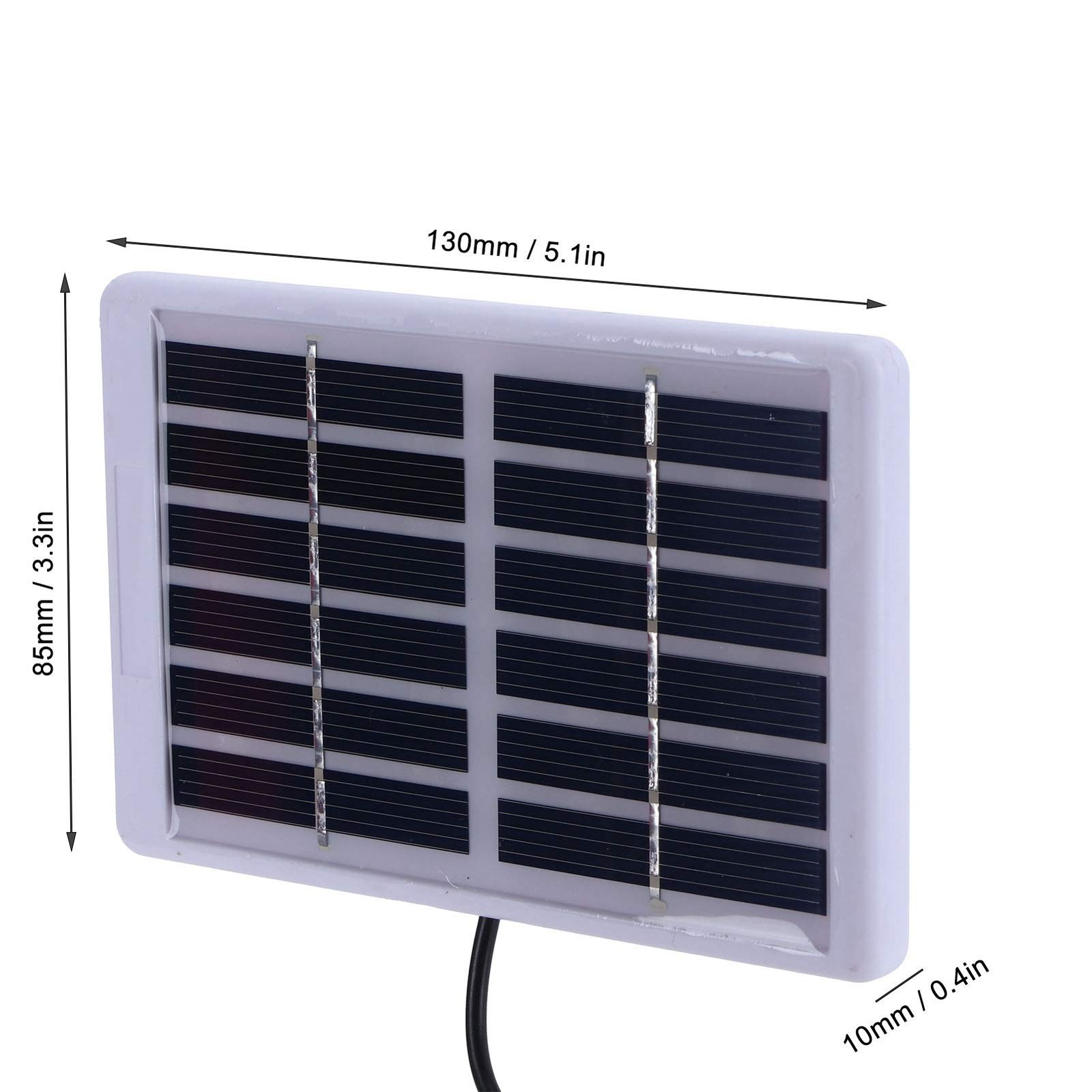 1.2W 6V Polycrystalline Silicon Solar Charging Board, USB Solar Panel, Portab…