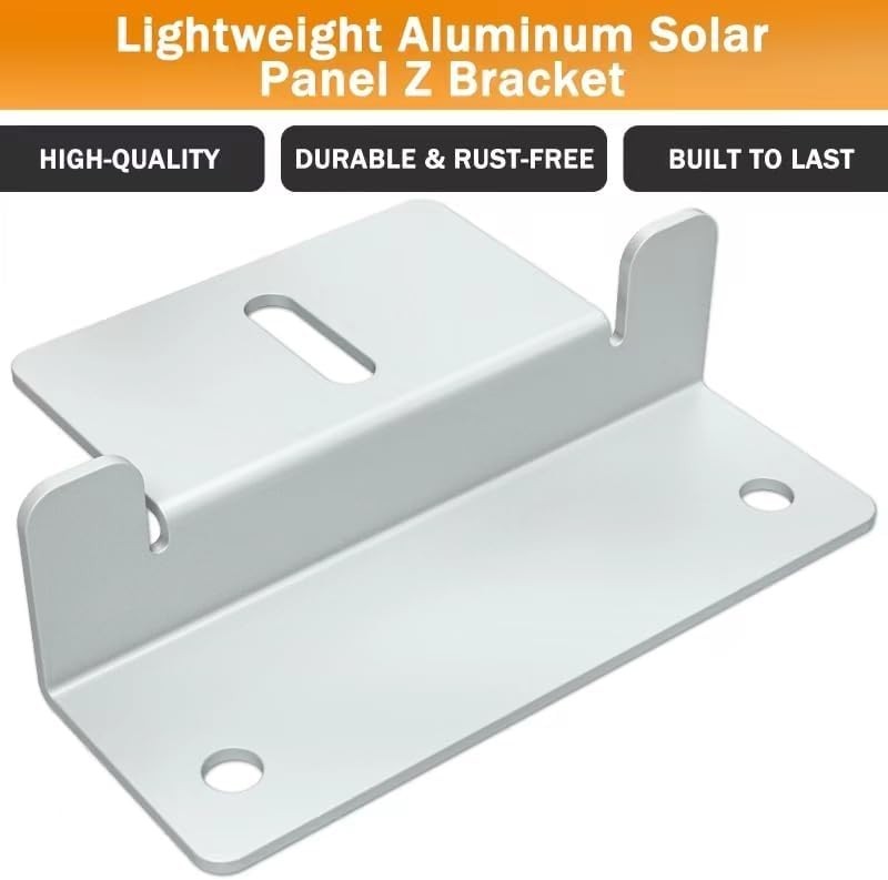 Solar Panel Mounting Z Brackets 16PCS Lightweight Aluminum Hardware