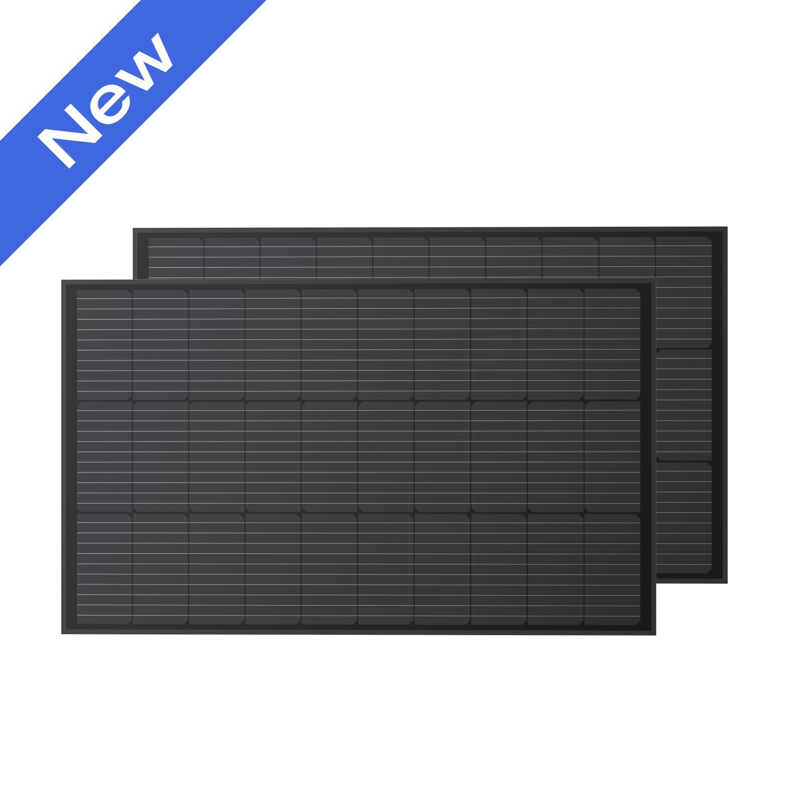 EcoFlow 2PCS Rigid 100W Solar Panels High Efficiency Monocrystalline PV Module