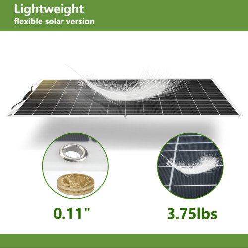 (1500W) Flexible Solar Panels Waterproof Monocrystalline Lightweight Solar Panel