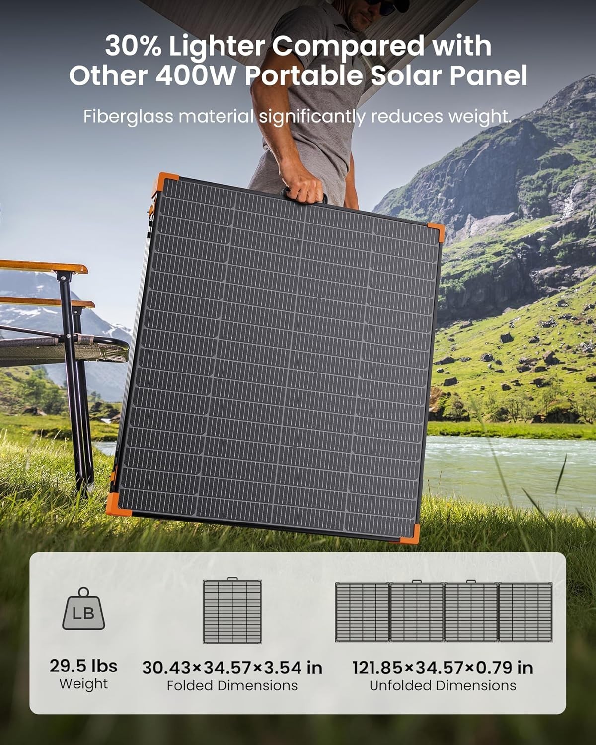 Lightweight 450W Portable Solar Panel – N-Type 16BB Technology for Lasting Power