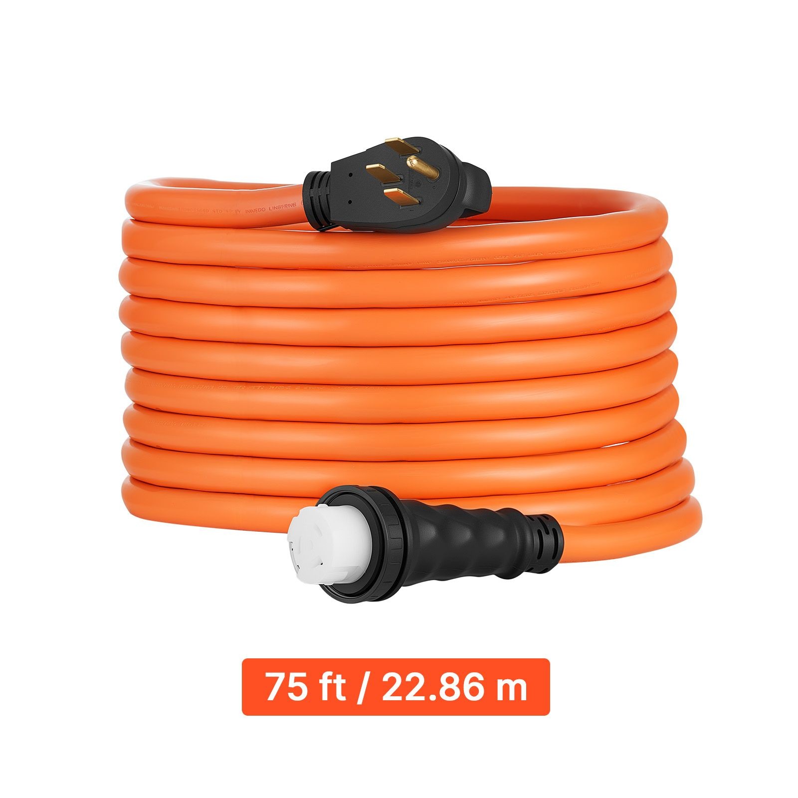 50 Amp Generator Cord, 75 Feet, 125/ 250V RV Power Cord NEMA 14 – 50P to SS2
