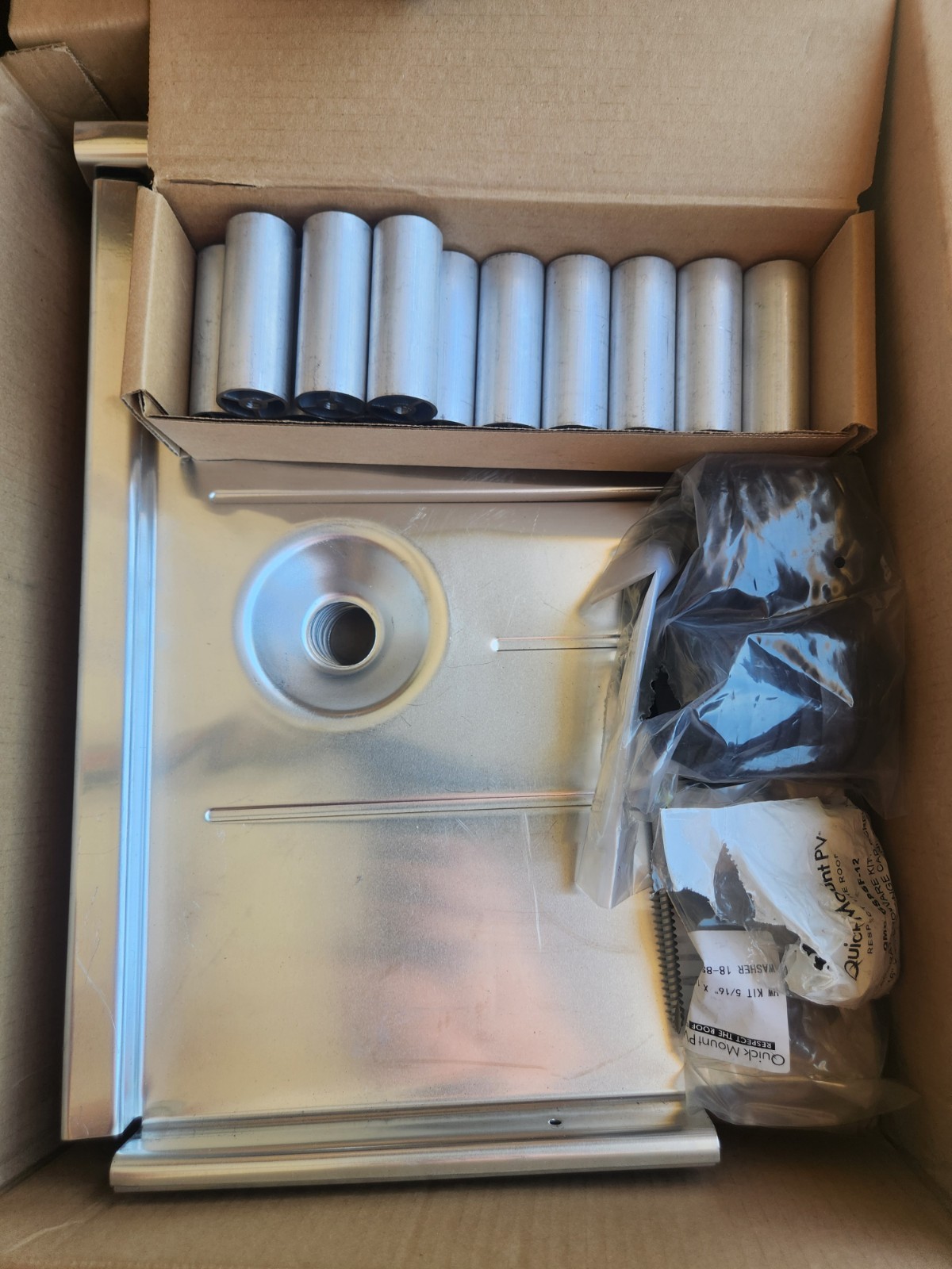 Quickmount QMTR-F3.25-A-12 REV A Flat tile replacement w/3.25″ posts (BOX OF 11)