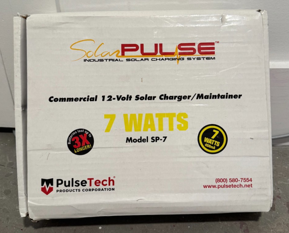 Solar Charger & Maintainer – SolarPulse – 7 Watt Model SP-7