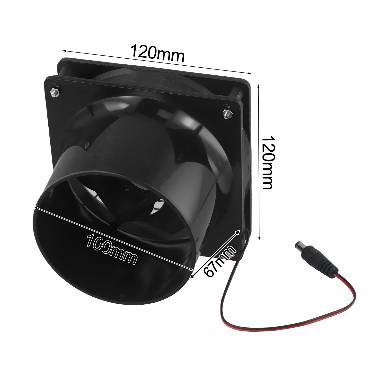 High Speed Exhaust Fan Outdoor Cooling Fan Air Circulation Enhanced Ventilation