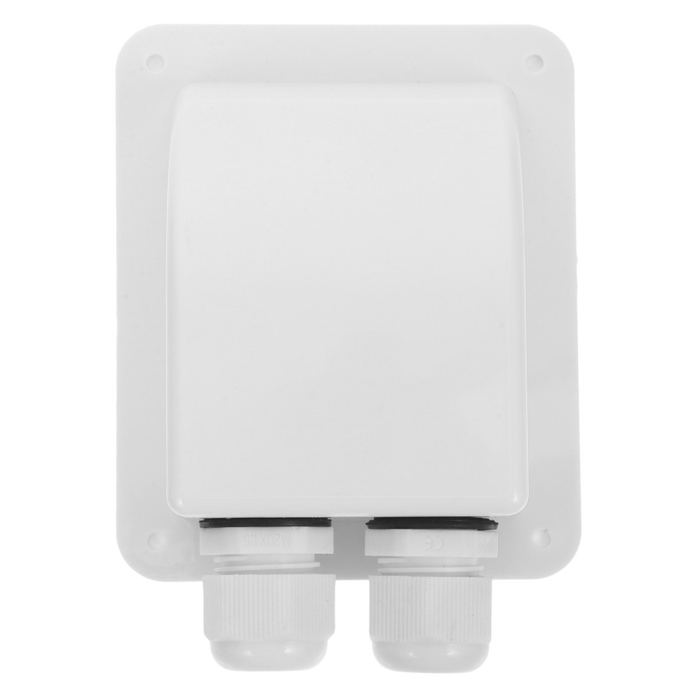 1 Set Solar Panel Cable Glands Box Durable ABS White for Rv and Camper