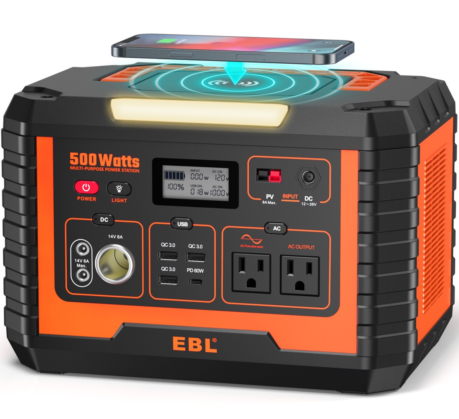 New Portable Power Station 200W/500W/1000W Solar Generator / Solar Panel