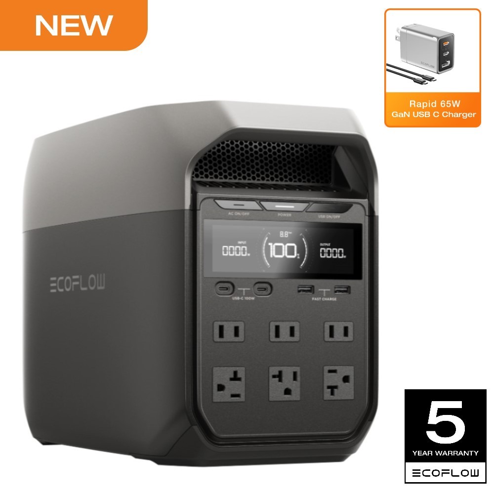 EcoFlow DELTA 3 1024Wh Portable Power Station LiFePO4 Battery for Home Backup