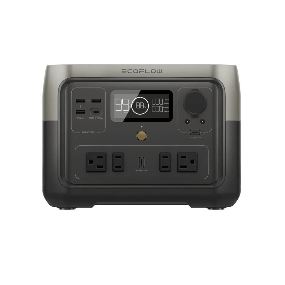 EcoFlow RIVER 2 Max 512Wh 500W Portable Power Station 160-Watt Solar Panel