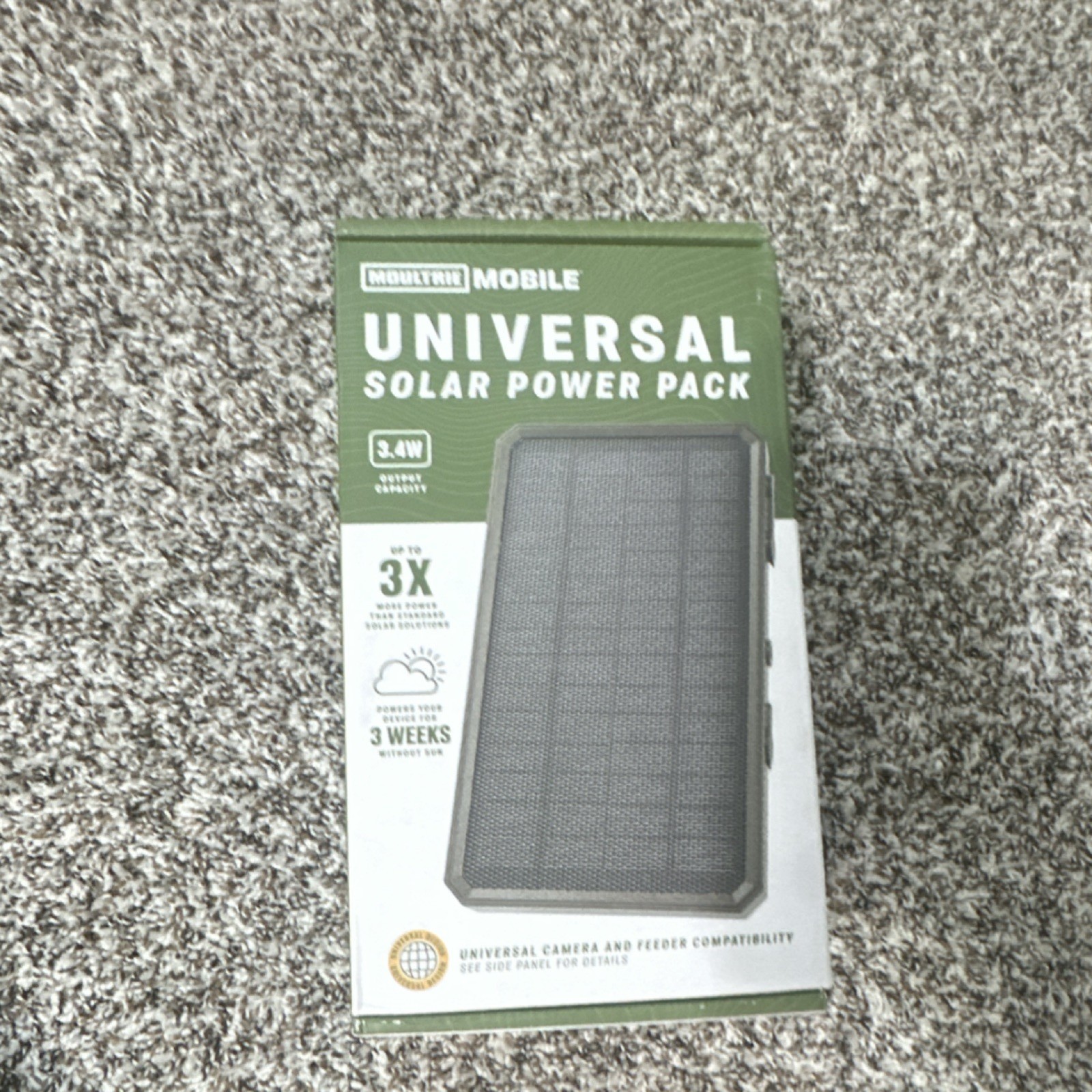 Moultrie Universal Solar Power Pack 3.4W Monocrystalline Built-in Power Bank