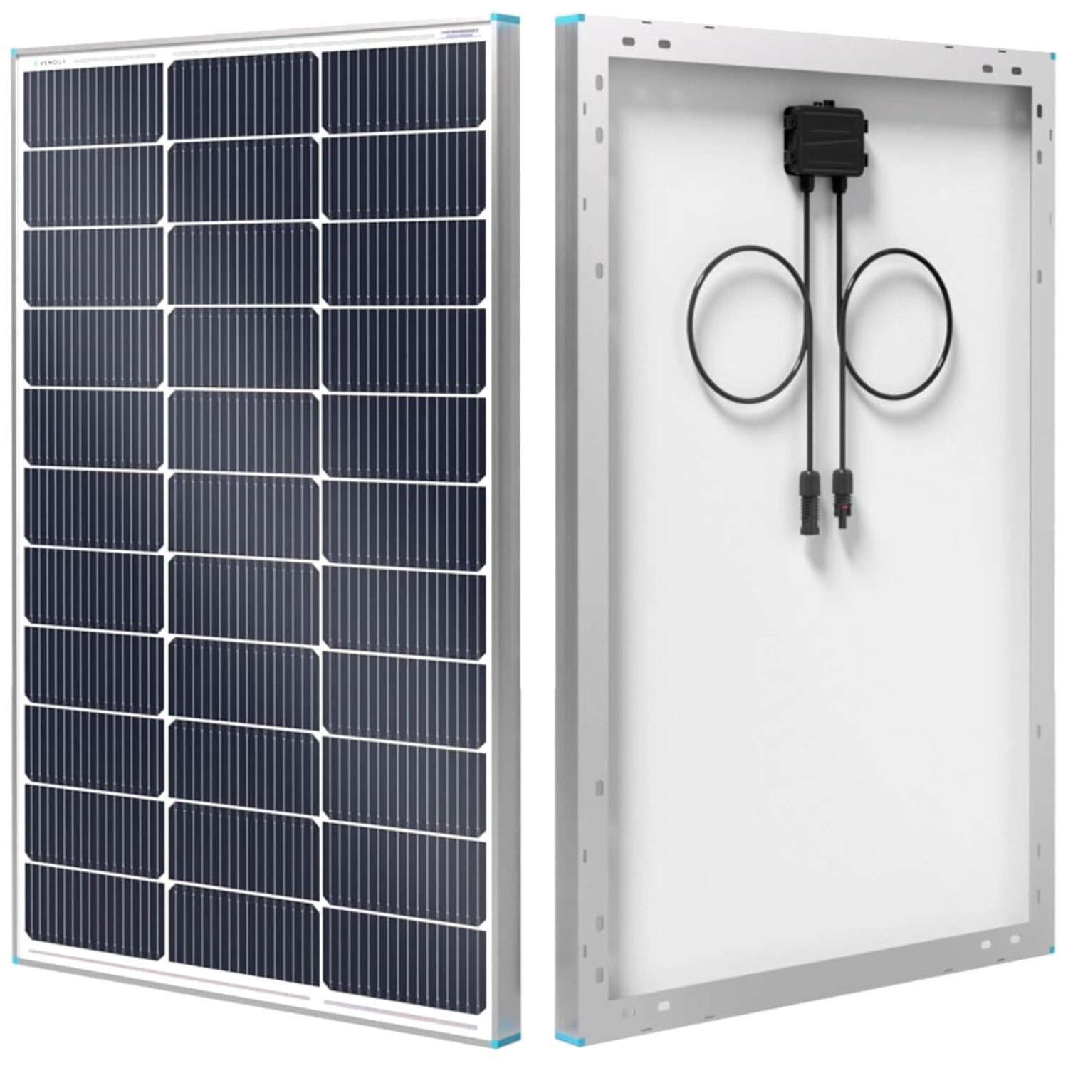 Compact 100W Solar Panel, N-Type Cells, 25% Efficiency