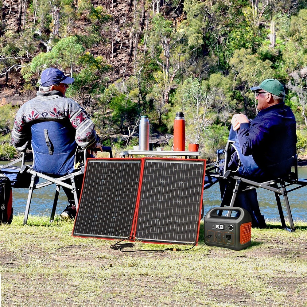 Best Folding Foldable Portable Solar Panel Camping Laptop 18V Volt Survival Watt