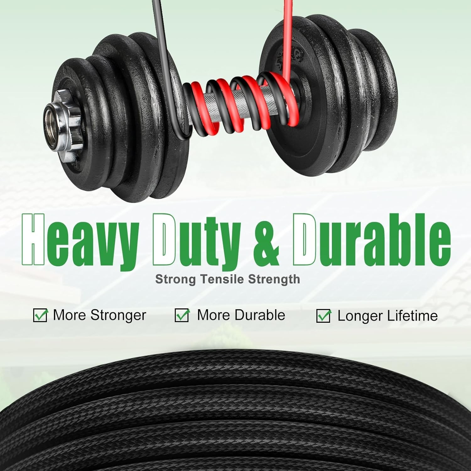 Twin Wire 30 Feet Solar Extension Cable 10AWG with IP67- Female & Male Connector