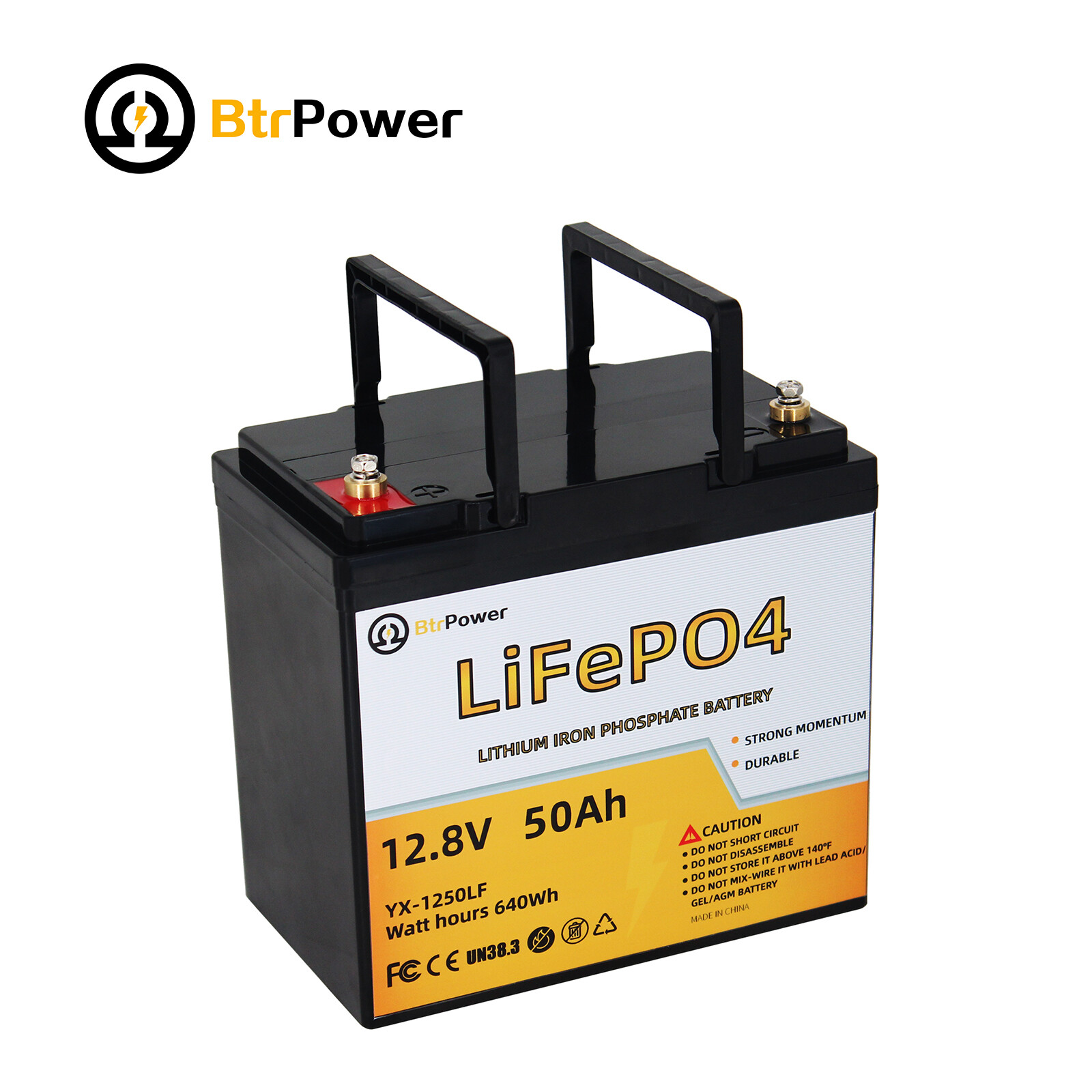 12V Lifepo4 Lithium Battery 8Ah 50Ah 100Ah 140Ah Pack for RV Marine Solar System