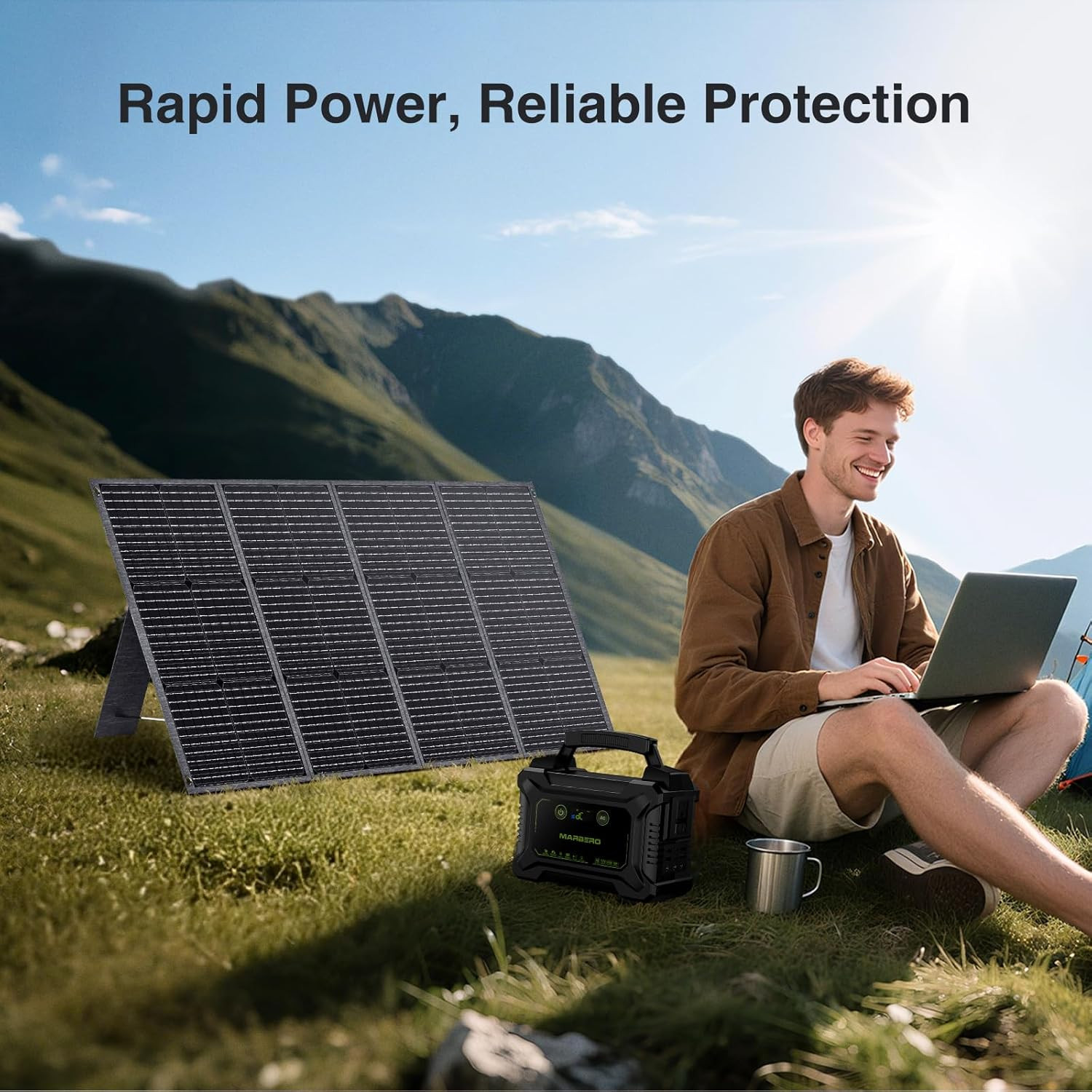 200W Portable Solar Panel for Power Station IP68 Waterproof 200 Watt Foldable So