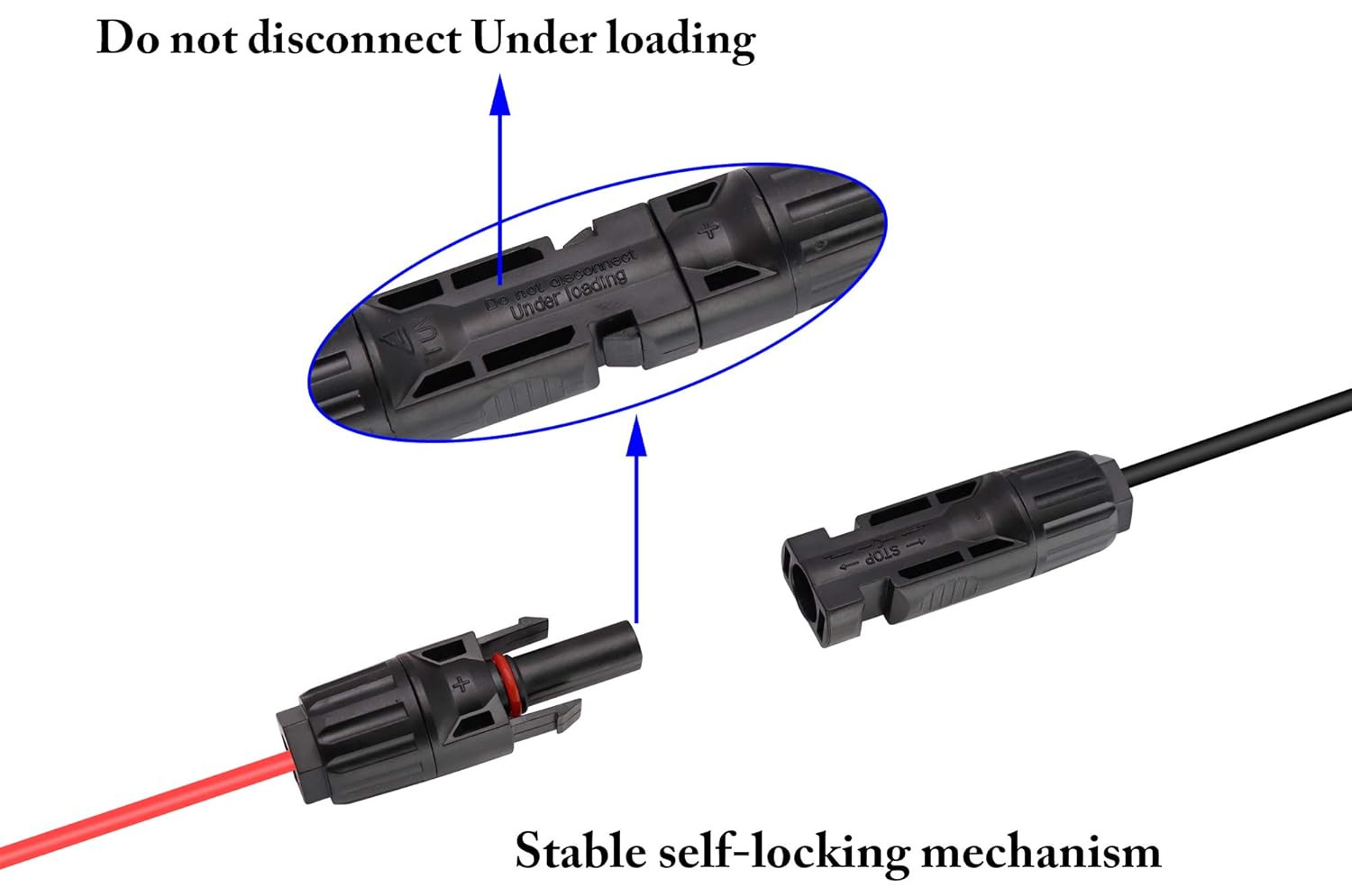 Solar Adapter Male and Female to DC 5.5Mm X 2.1Mm Male Solar Power Extension Cab