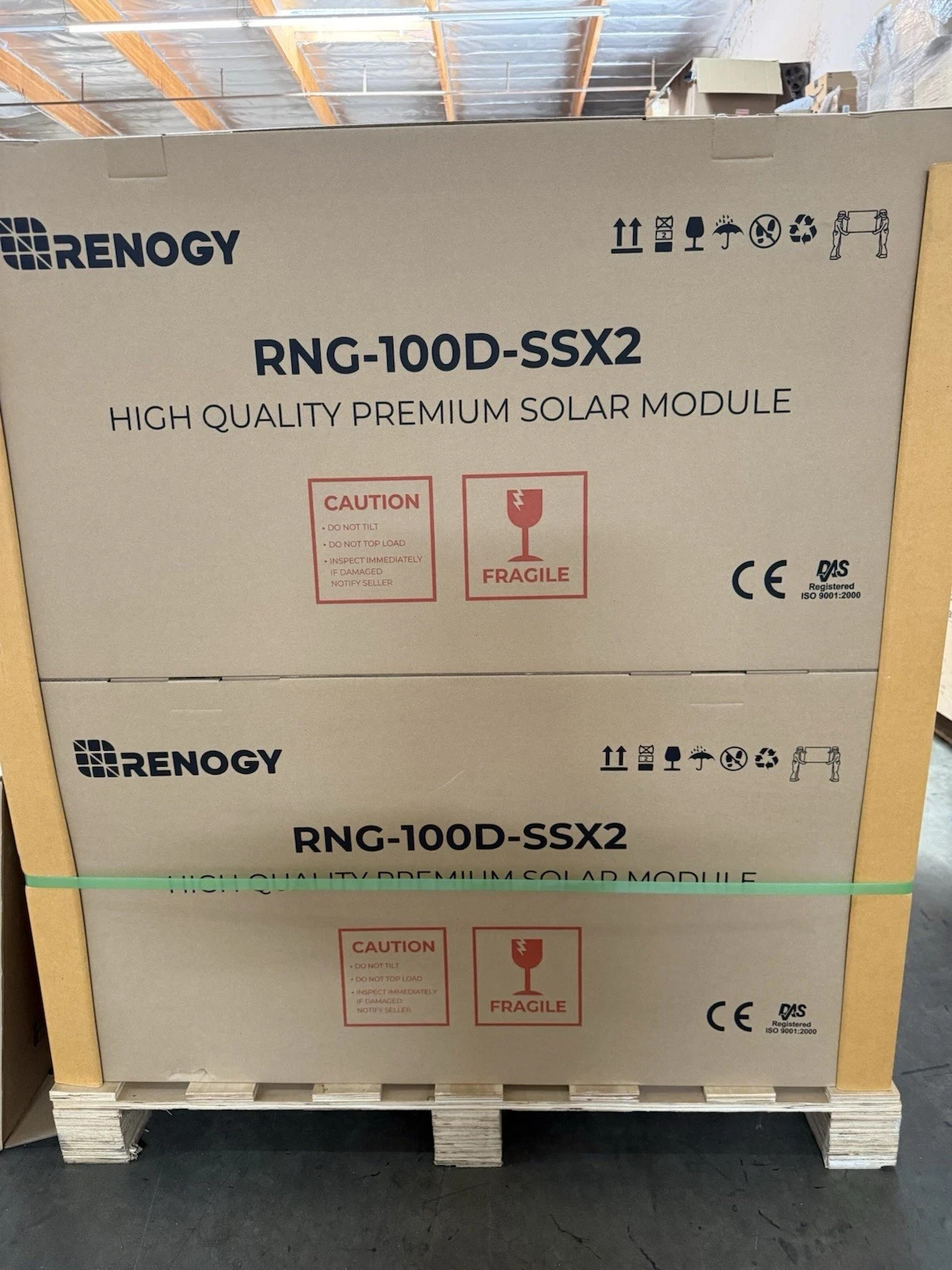 Renogy RNG-100D-S 100W Monocrystalline Photovoltaic PV Solar Panel – 2 Piece