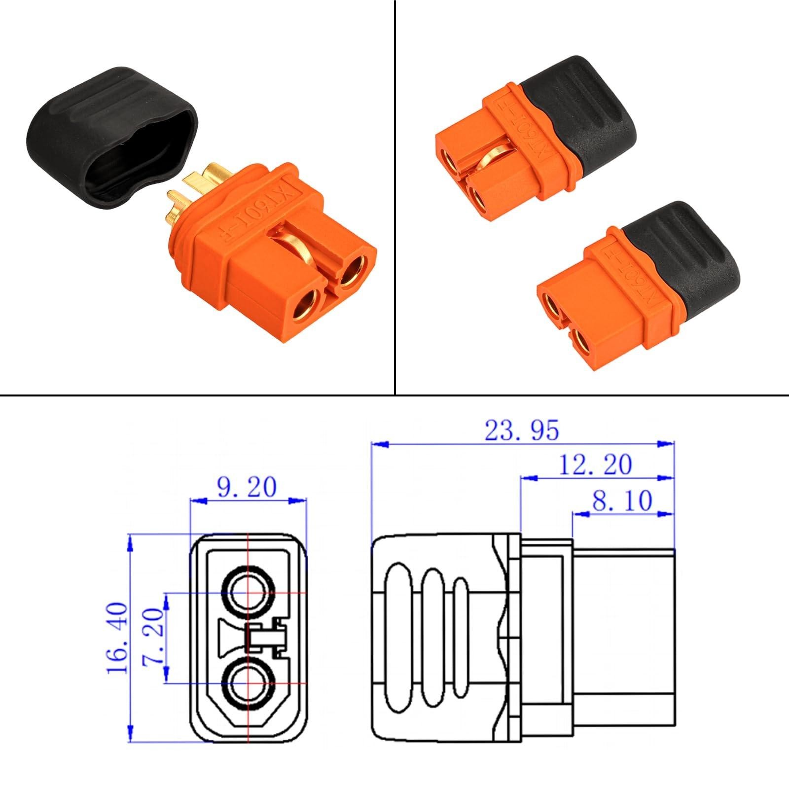 10awg 2ft Solar to Xt60i Cable 2 10 25 35 50 75 100ft Solar Connector to Xt60i