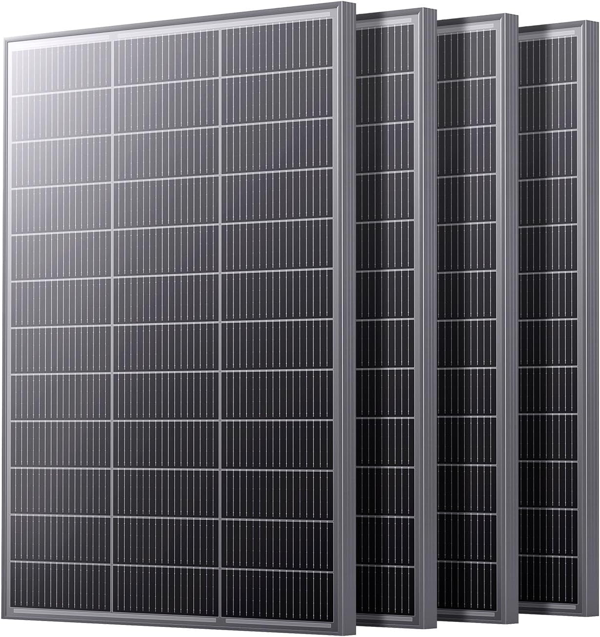 N-Type 16BB 400 Watt Solar Panel, 4Pcs Compact 12V 100W Solar Panel, 25% High Ef