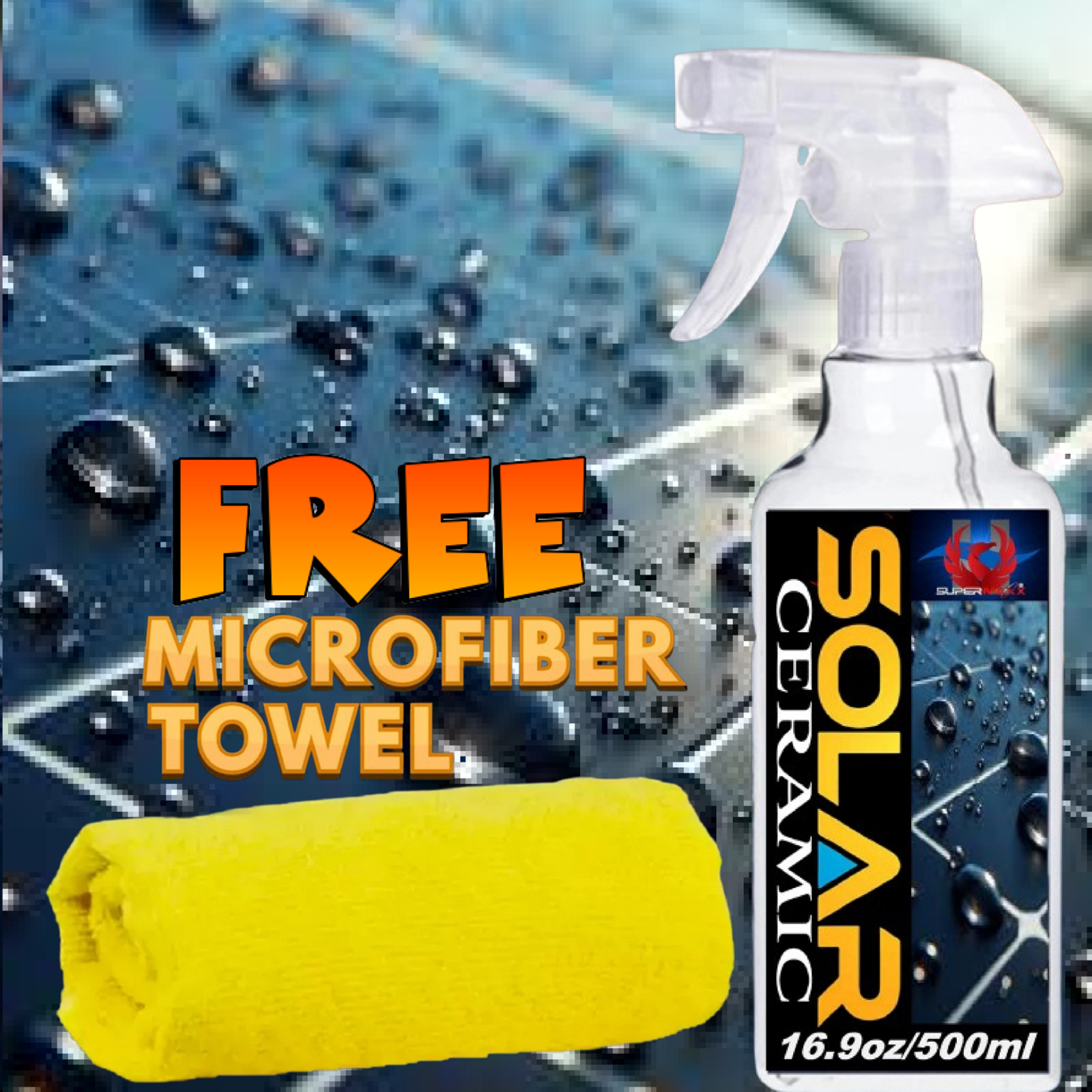 SOLAR PANEL NANO COATING SELF CLEANING PROTECTION -16.9oz/500ml