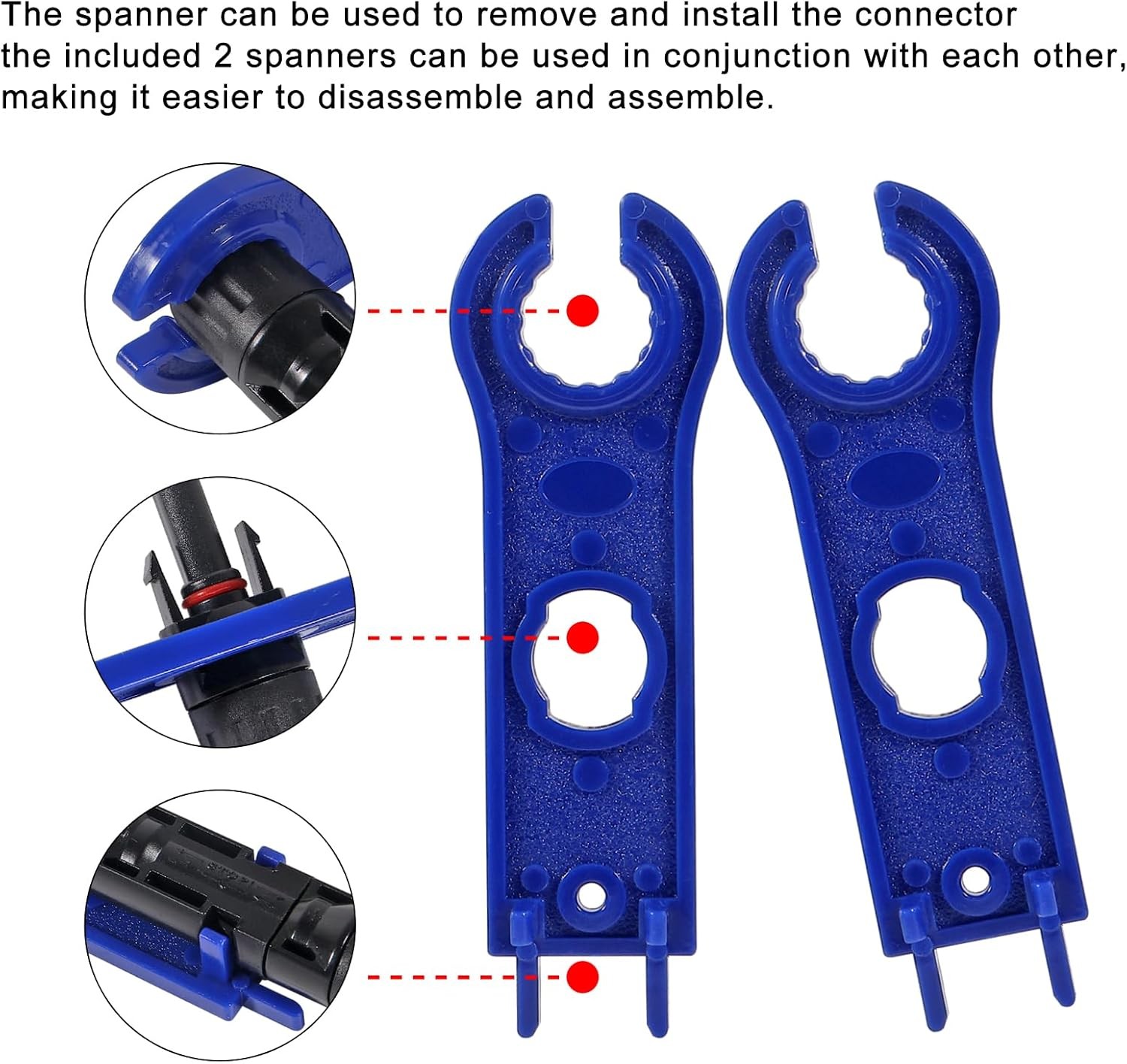 10/20/50/100 Pairs Male Female Solar Cable Connectors For DIY Solar Panel US