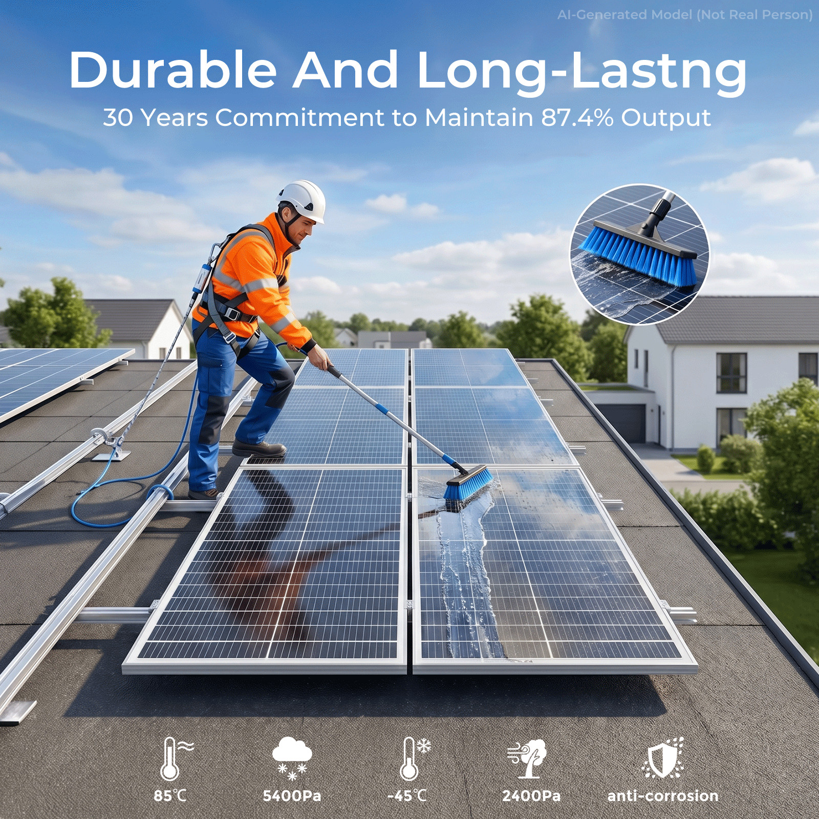 100W-1000W 18BB Mono Solar Panel Camping Home Off Grid Caravan High-Efficiency