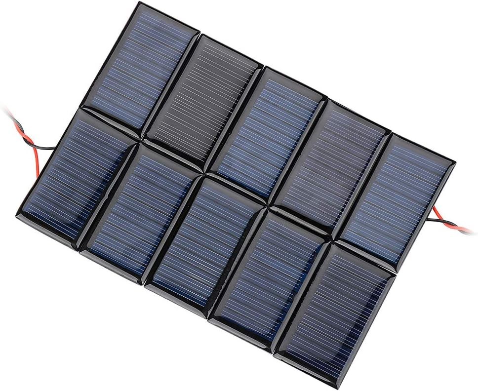 SUNYIMA 10Pcs 5V 30mA Mini Solar Panels for Mini Solar Cells DIY Electric Toy…