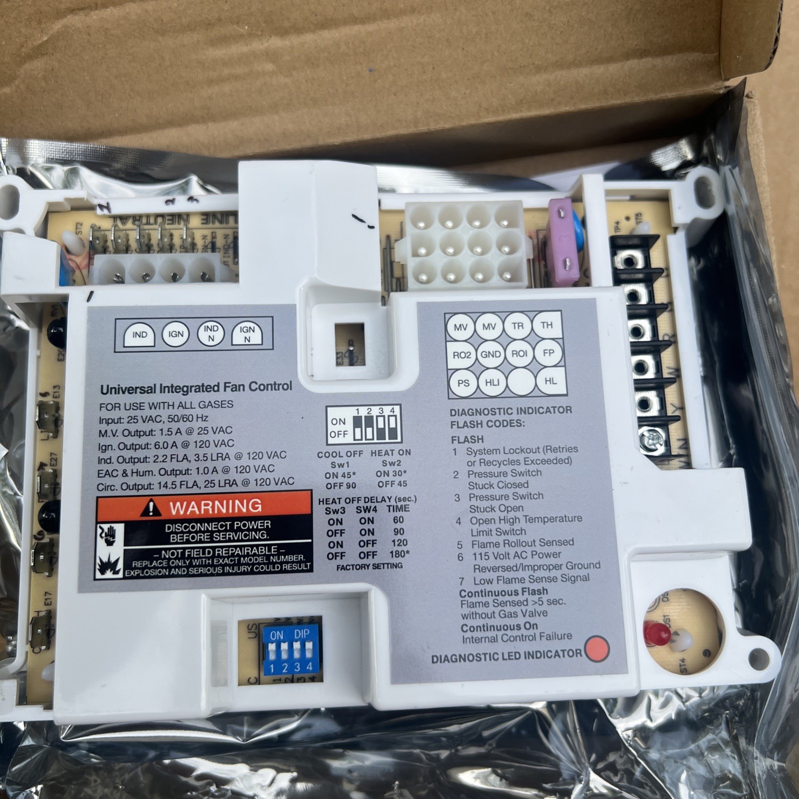 50A50-474 Universal Furnace Control Circuit Board Replacement for White Rodgers