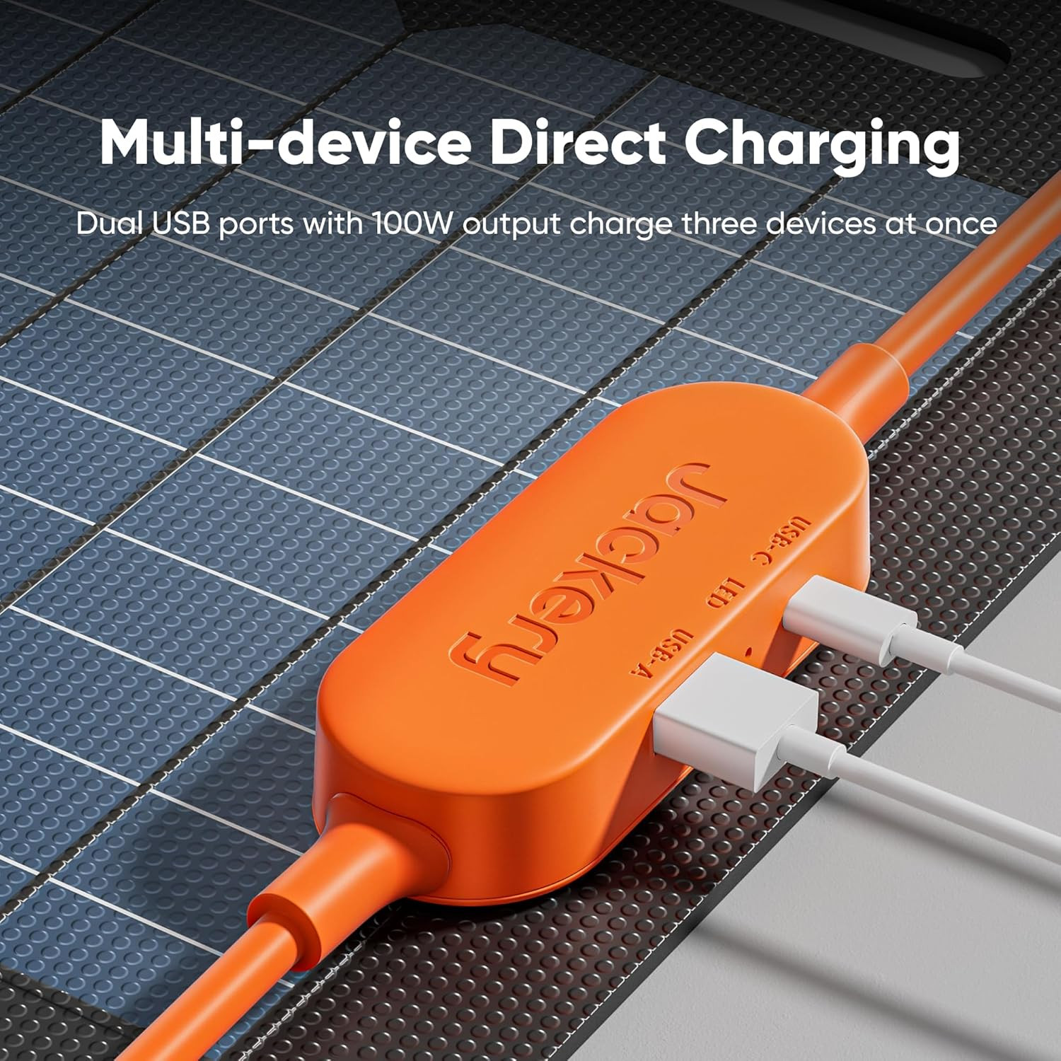 Jackery SolarSaga 100W Air Solar Panel, 23% Conversion Efficiency Bifacial Panel