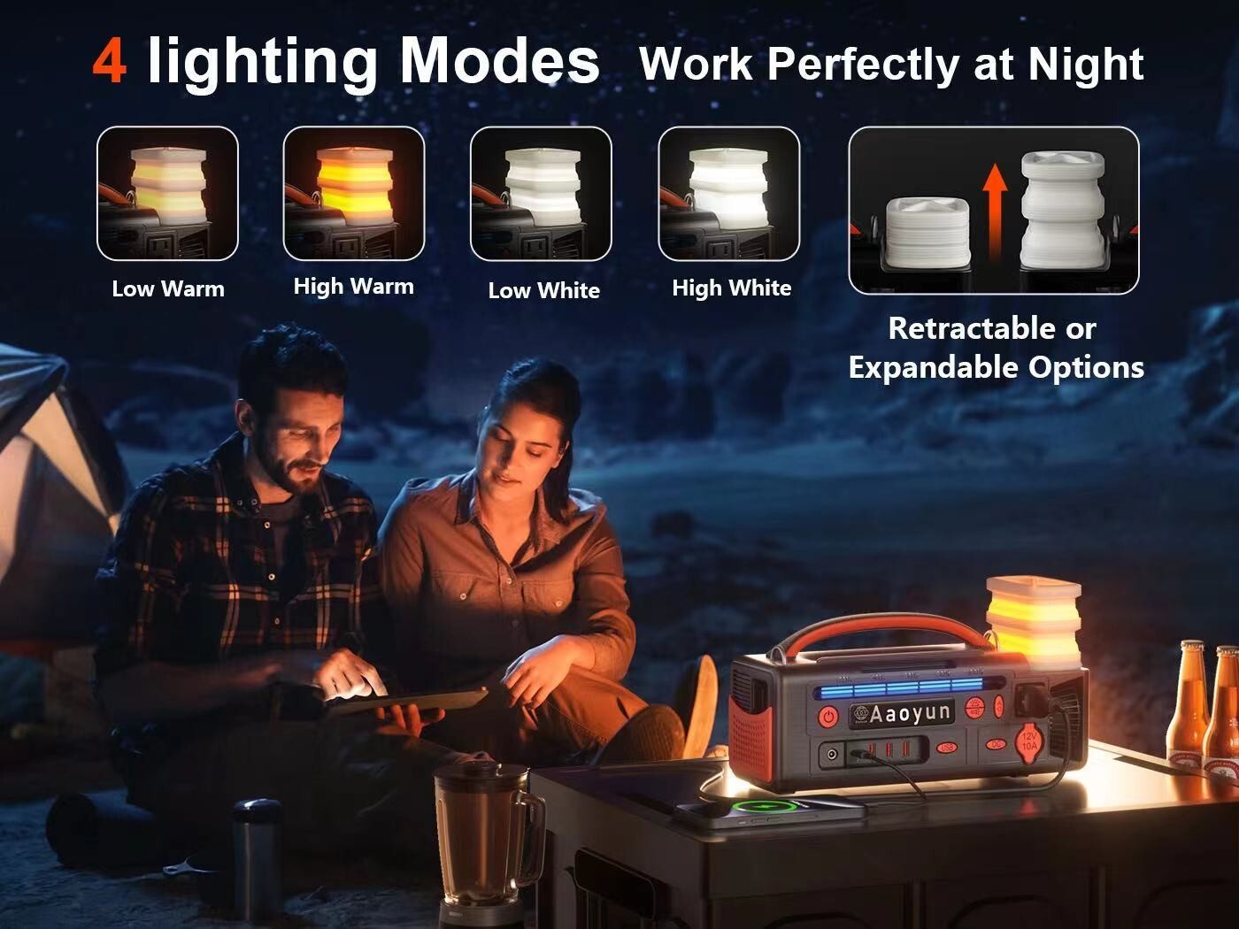 Light Weight Li-ion Portable Power Station 300W 296 Wh with Carrying Strap