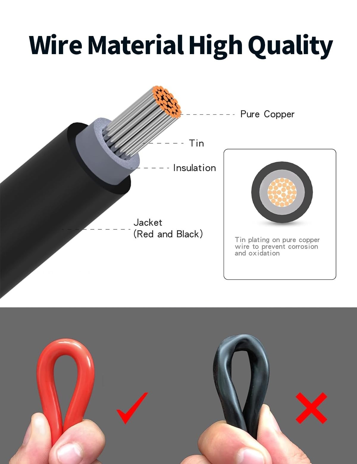 7-in-1 Solar Panel Connector Kit, Universal M-C-4 to DC 8mm XT60 Adapter for RV,