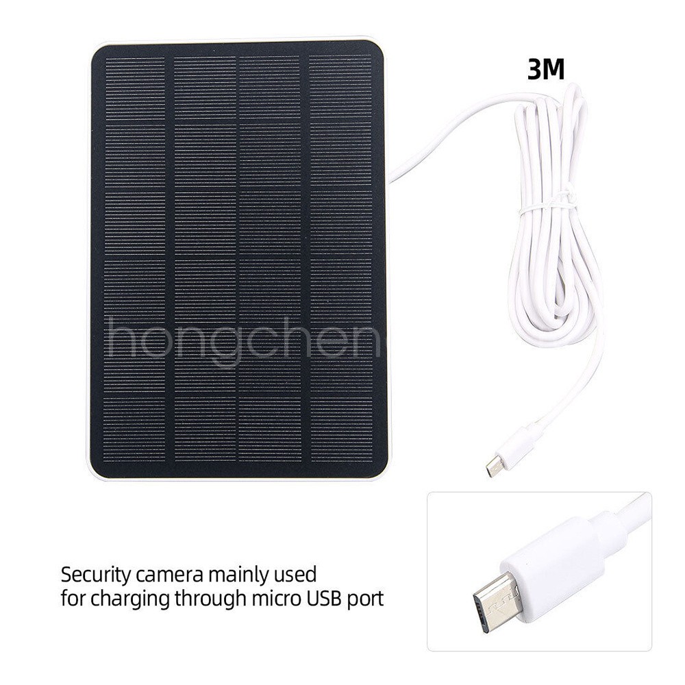 Solar Panel for Outdoor Security Camera Battery 10W USB C Type-C Waterproof