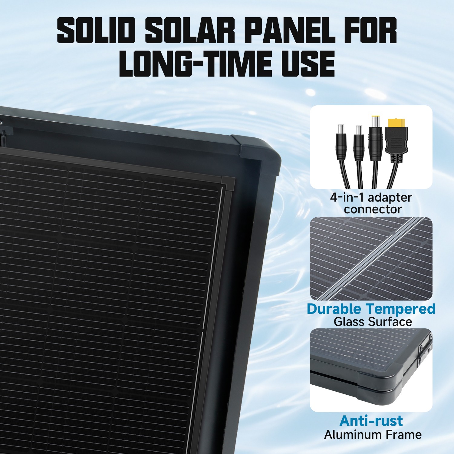 400W Portable ETFE Solar Panel Foldable for Power Station Charging Solar Charger