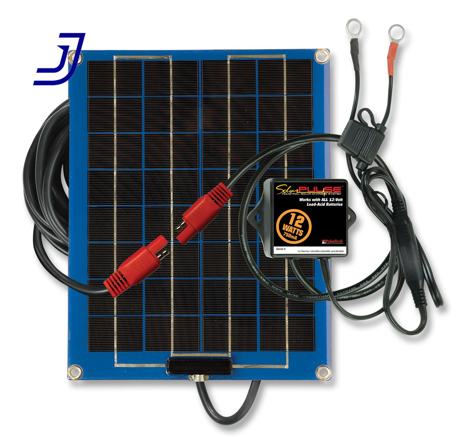 Solarpulse SP-12 Solar Battery Charger Maintainer, 12 Watt, Blue